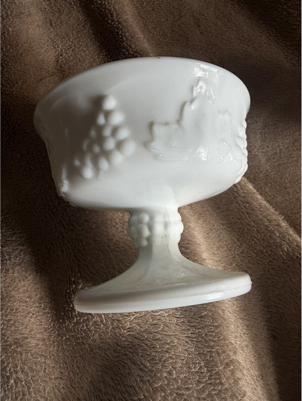 VTG Indiana Milk Glass Colony Harvest Sherbet Bowl 1950's Set Of 2